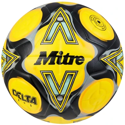 Mitre Delta Evo 24 Football - Yellow / Black / Grey