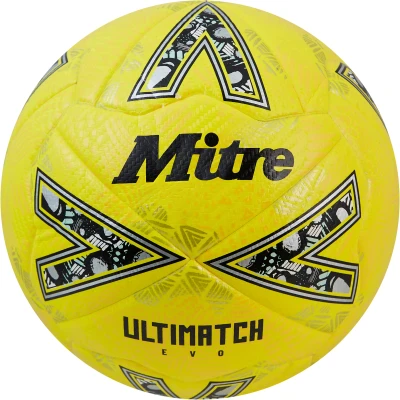 Mitre Ultimatch Evo 24 Football - Yellow / Yellow / Gold