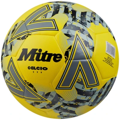 Mitre Calcio Evo 24 Football - Yellow / Black / Grey