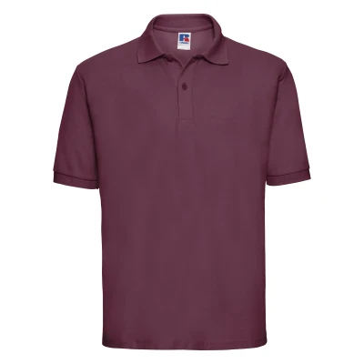Russell Classic Polycotton Polo - Burgundy