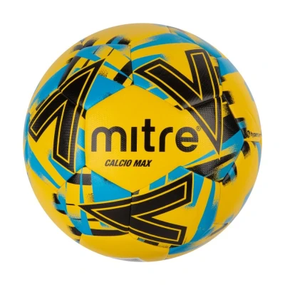 Mitre Calcio Max Training Football - Yellow / Blue / Black