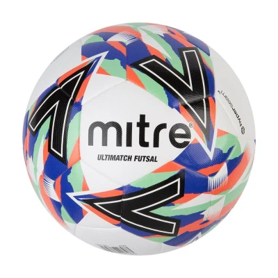 Mitre Futsal Indoor Football - White / Dazzling Blue / Mint / Black