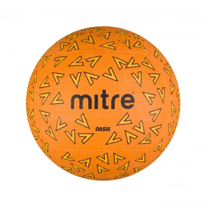 Mitre OASIS F18P Netball - Orange / Yellow / Black