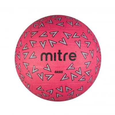 Mitre OASIS F18P Netball - Pink / Grey / Black
