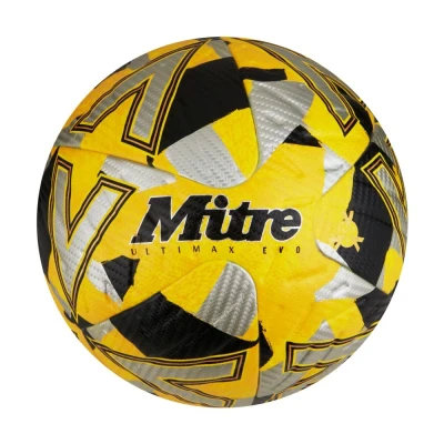 Mitre Ultimax Evo 23 Football - Yellow/ Silver / Black (Size 5 only)