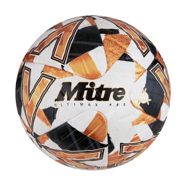 Mitre Ultimax Pro 23 Football - White / Gold / Black - (Size 5 only)