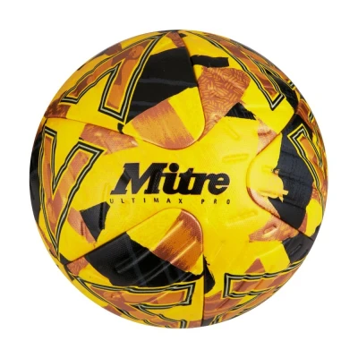 Mitre Ultimax Pro 23 Football - Yellow / Gold / Black (Size 5 only)