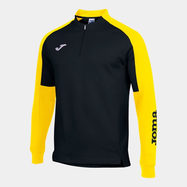 Joma Eco Championship 1/4 Zip Sweatshirt - Black / Yellow