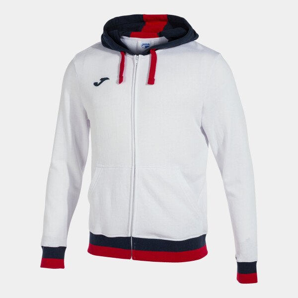 Joma Confort II Cotton Sweatshirt - White / Dark Navy / Red