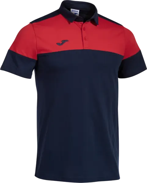 Joma Crew V Polo Shirt - Navy / Red