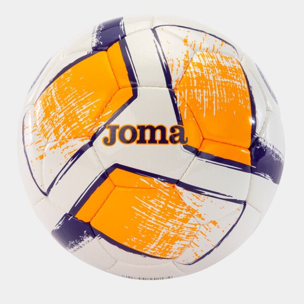 Joma Dali II Training Football - White / Flour Orange / Purple