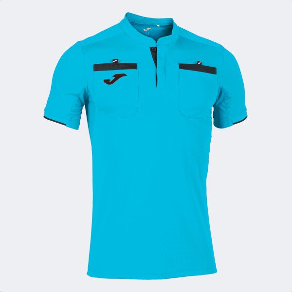 Joma Respect II Referee Shirt - Fluor Turquoise / Black