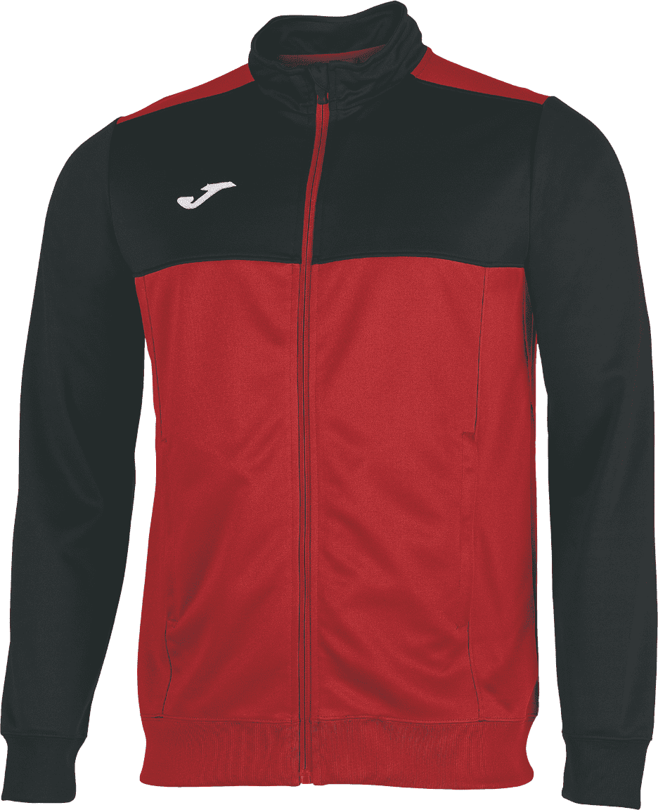 Joma Winner Tracksuit Top Red Black Total Football Direct