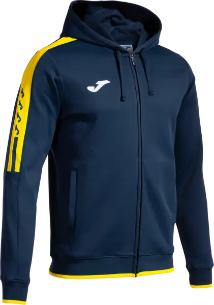 Joma Olimpiada Full Zip Hoodie - Navy / Yellow