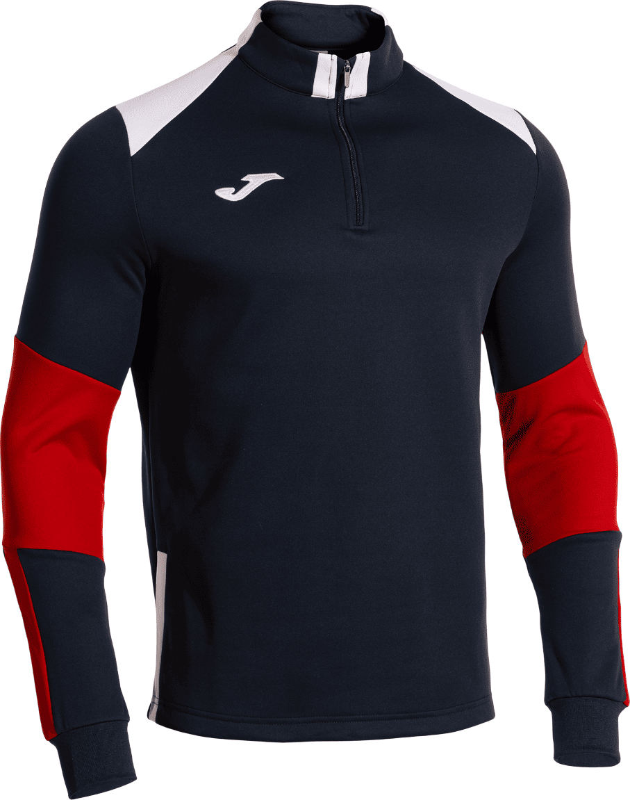 Joma Danubio IV 1/4 Zip Sweatshirt - Dark Navy / White / Red