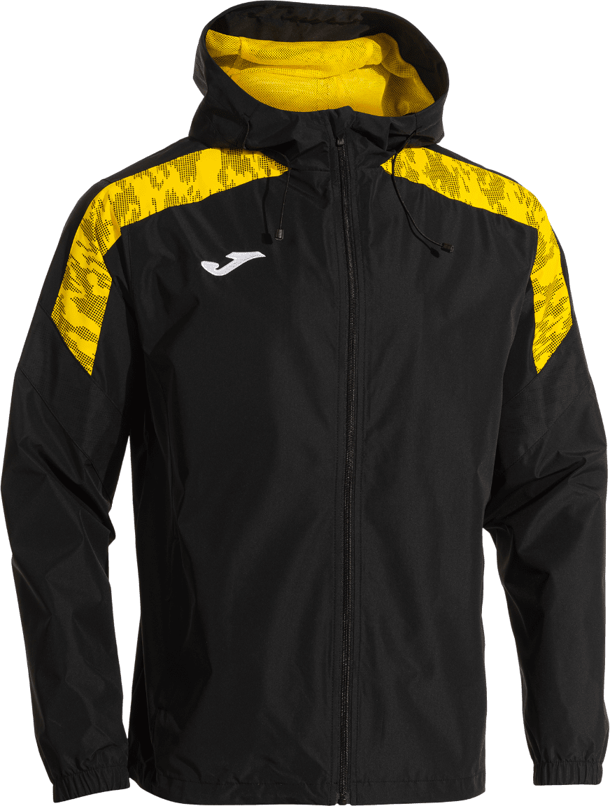 Joma Championship VIII Rain Jacket Black Yellow Total