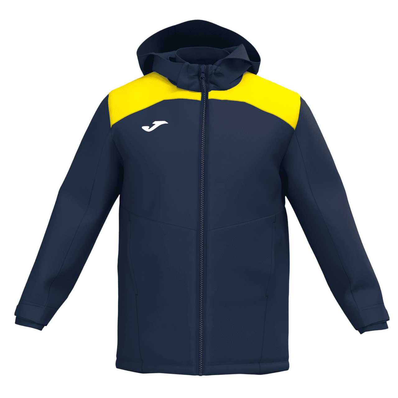 Joma Trivor II Bench Jacket - Dark Navy / Yellow - Total Football