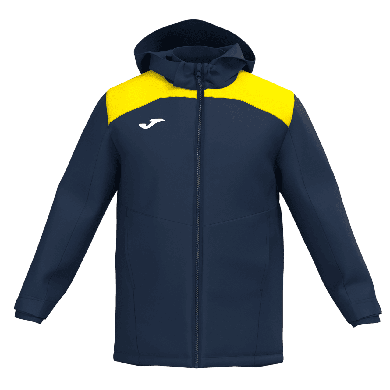 Joma Trivor II Bench Jacket - Dark Navy / Yellow - Total Football