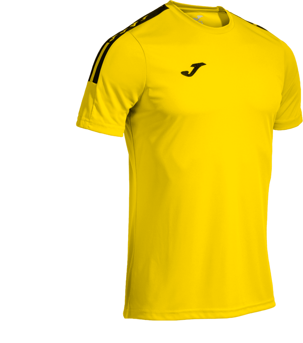 Joma Olimpiada Eco Essential Shirt - Yellow / Black - Total Football Direct
