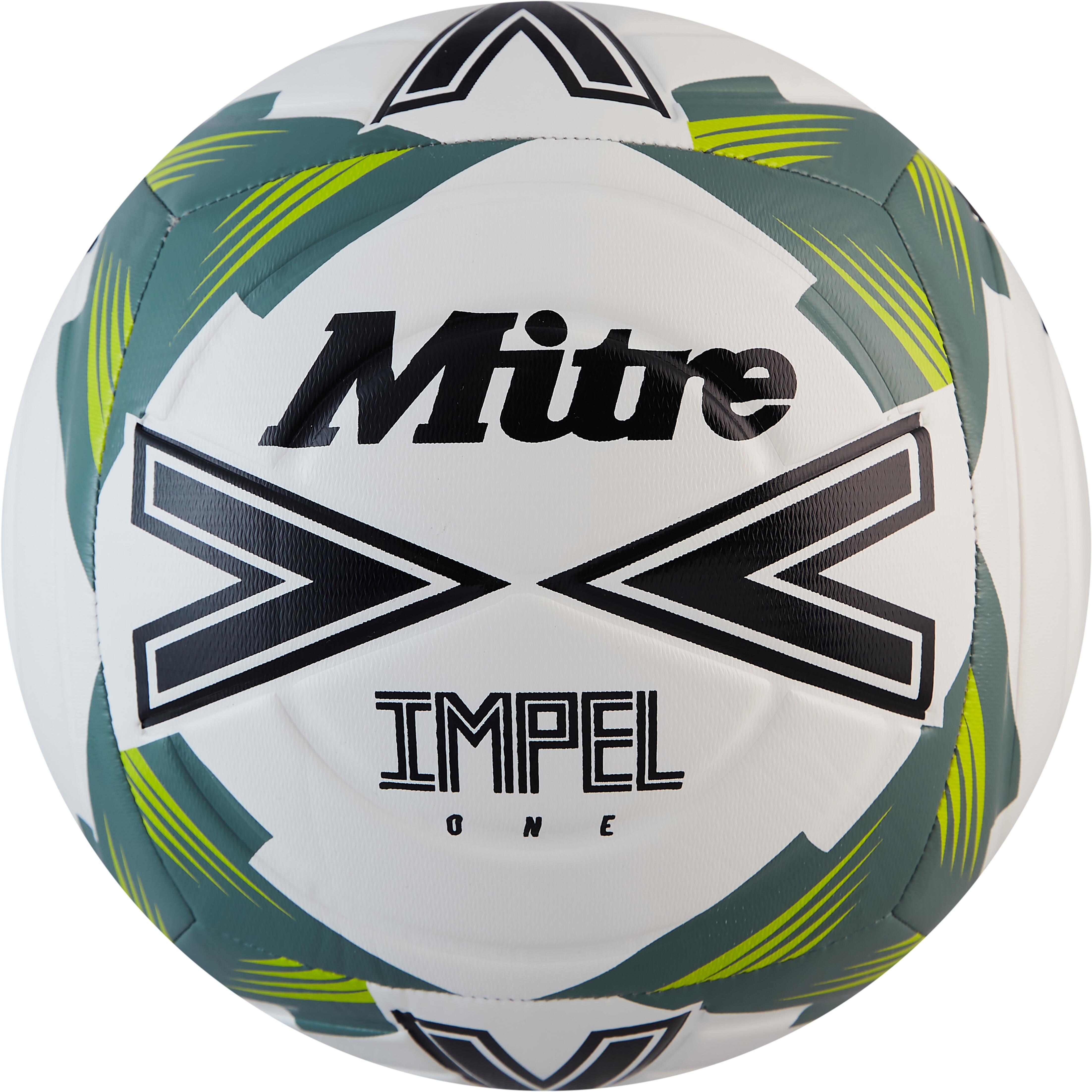 Mitre Impel One 24 Football - White/Black/Green - Total Football Direct
