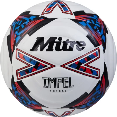Mitre Impel 24 Futsal Ball - White / Black / Red - 4