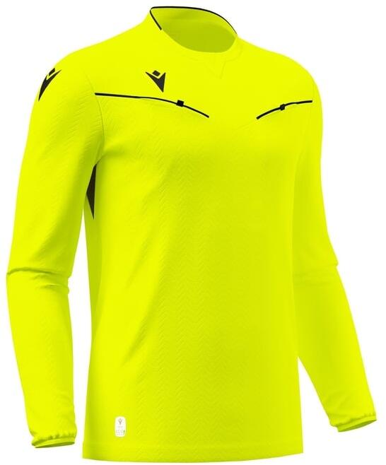 Macron Ponnet Eco Long Sleeve Referee Shirt - Neon Yellow - Total