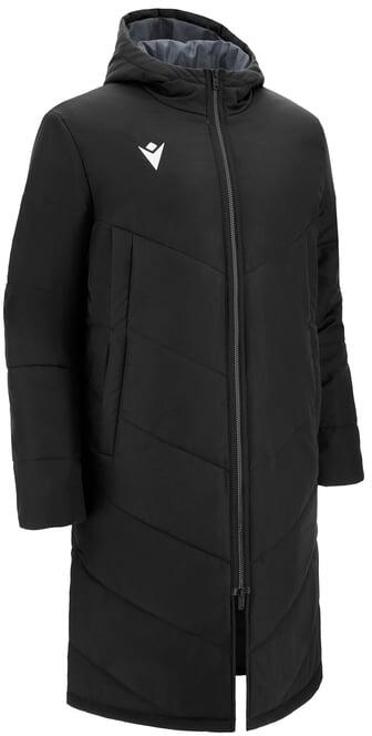 Macron Northland Long Jacket Black Total Football Direct