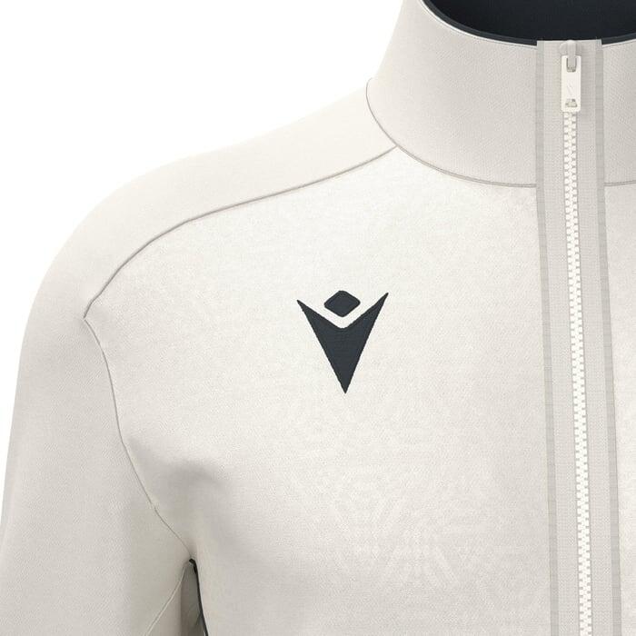 Macron Poseidon Full Zip Track Top - Off White / Anthracite - Total ...