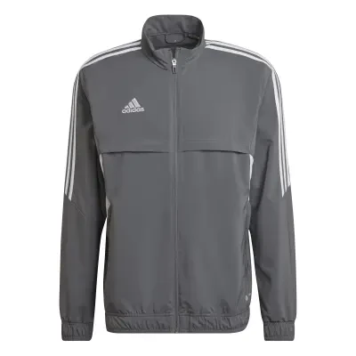 Adidas Condivo 22 Presentation Jacket - Team Grey Four / White