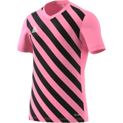 Adidas Entrada 22 GFX Jersey - Semi Pink Glow / Black