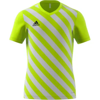 Adidas Entrada 22 GFX Jersey - Team Semi Solar Yellow / Team Light Grey