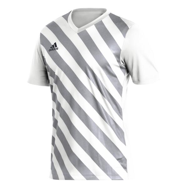 Adidas Entrada 22 GFX Jersey - White / Team Light Grey