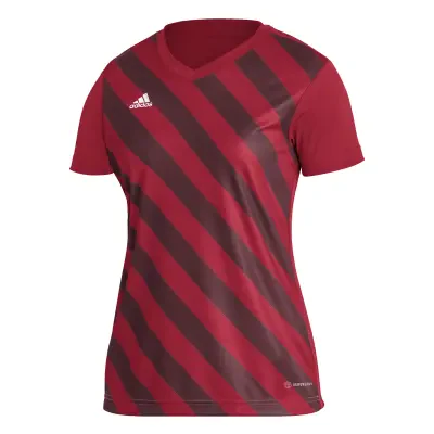 Adidas Entrada 22 GFX Womens Jersey - Team Power Red / Shadow Red