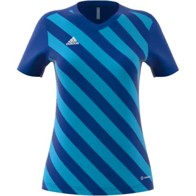 Adidas Entrada 22 GFX Womens Jersey - Team Royal Blue