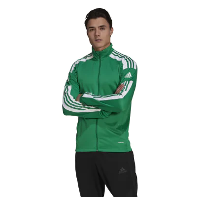 Adidas Squadra 21 Tracksuit Jacket - Team Green / White