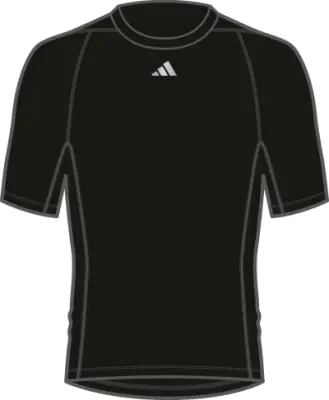 Adidas Techfit Short Sleeve Tee - Black