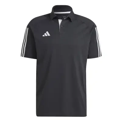 Adidas Tiro 23 Competition Cotton Polo Shirt- Black