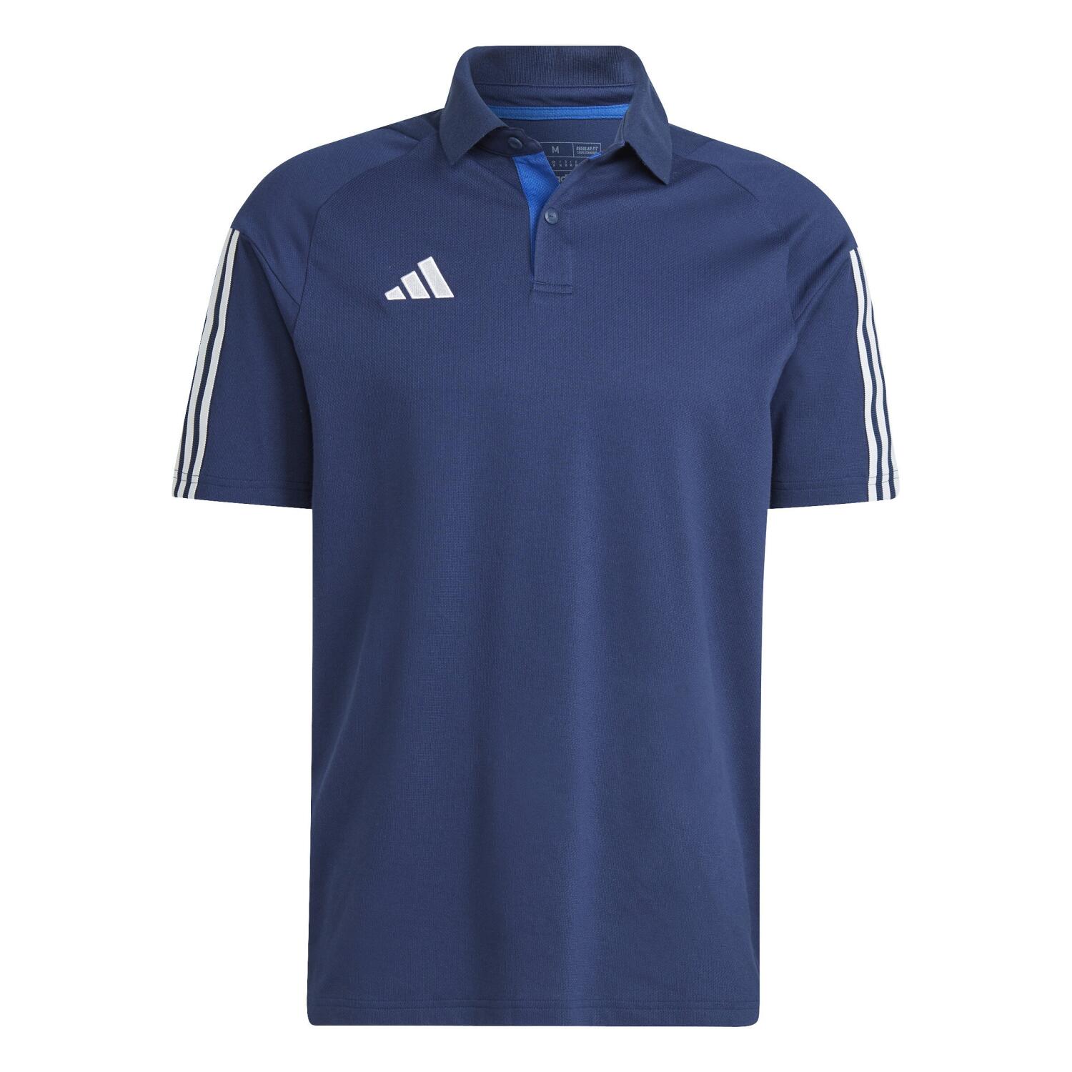 Adidas Tiro 23 Competition Cotton Polo Team Navy Blue 2 Total Football Direct