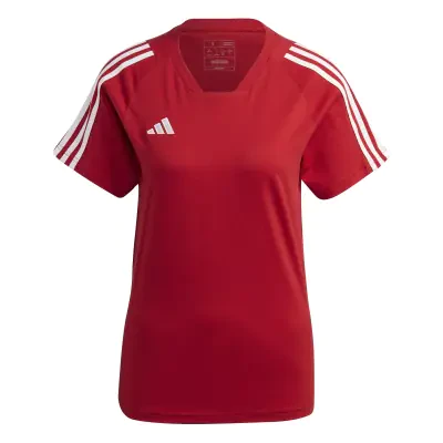 Adidas Tiro 23 Competition Womens Cotton T-Shirt - Team Power Red 2