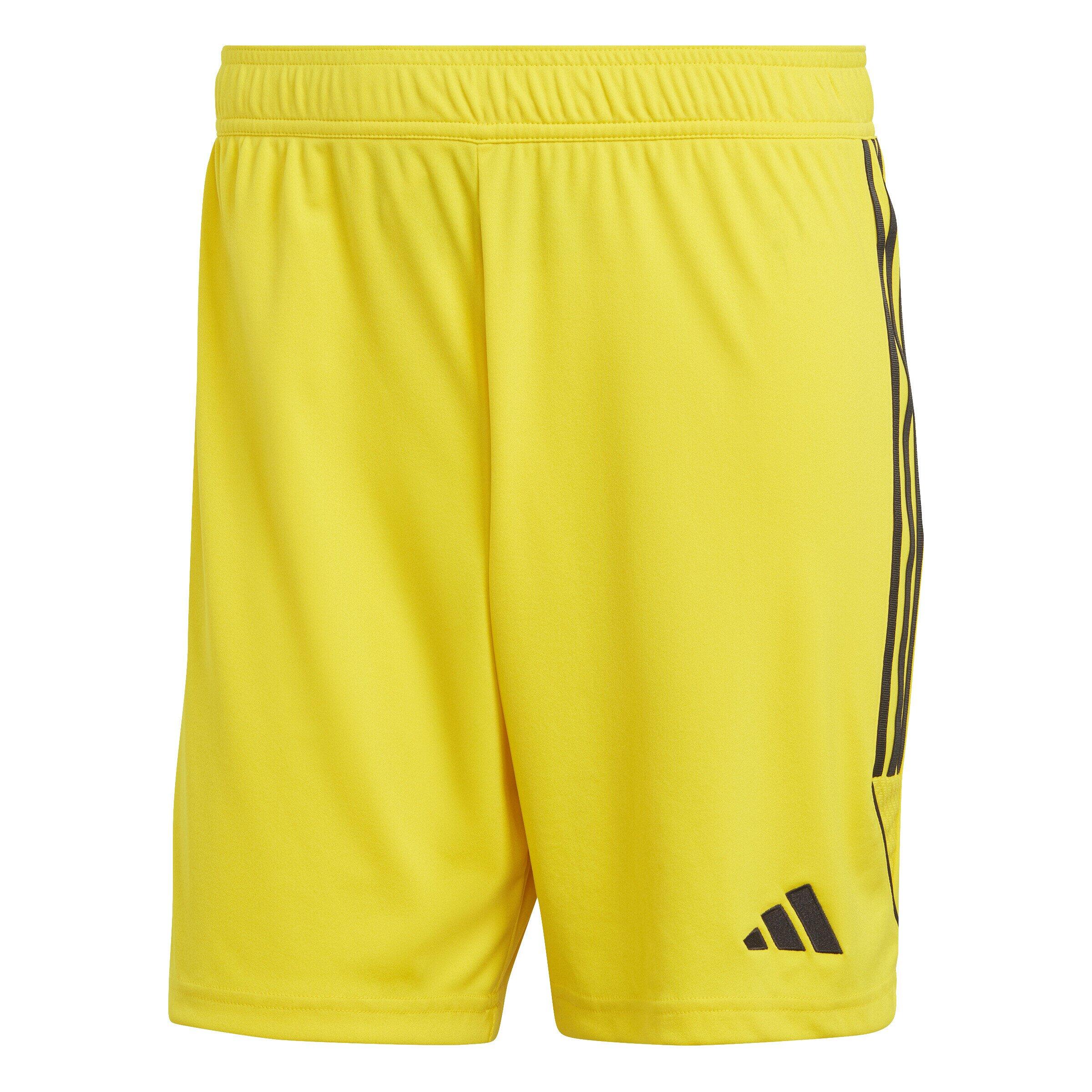 Black and yellow adidas shorts on sale