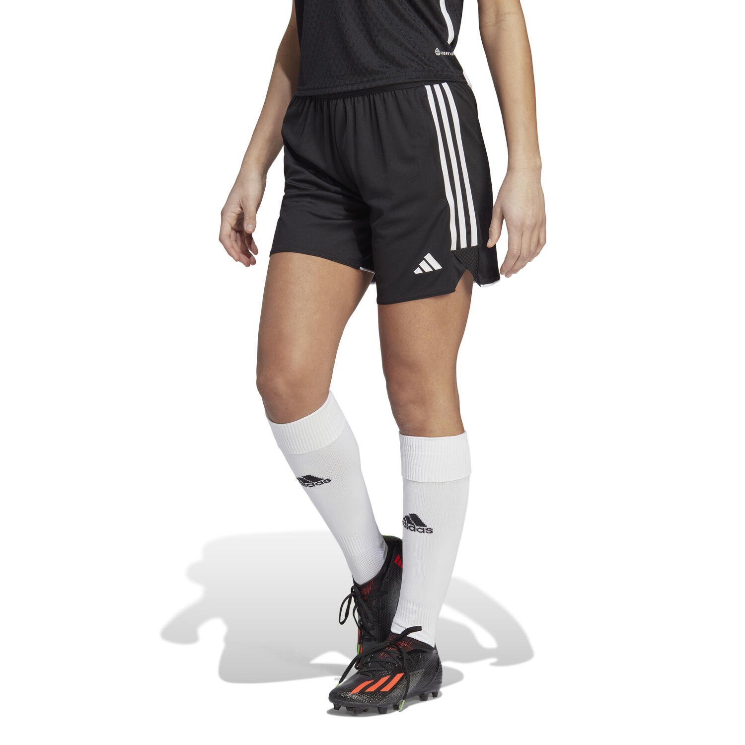 Adidas Tiro 23 League Womens Training Shorts Long Length Black Total Football Direct
