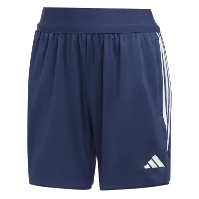 Adidas Tiro 23 League Womens Training Shorts Long Length - Team Navy Blue 2