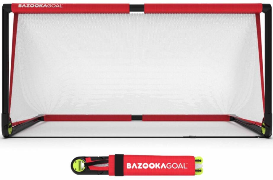 Bazooka Goal - 6' x 3' x 3' (PVC) - Red / White - Total Football