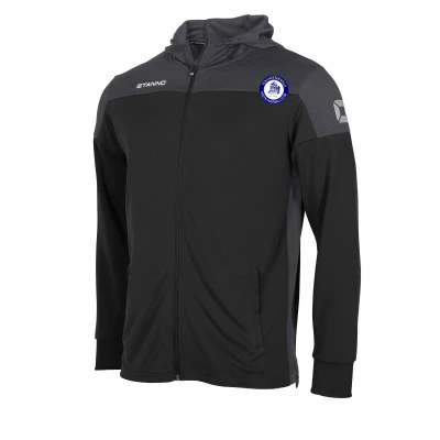 Colchester Villa Youth FC Coaches Full Zip Hooded Top - Black / Anthracite