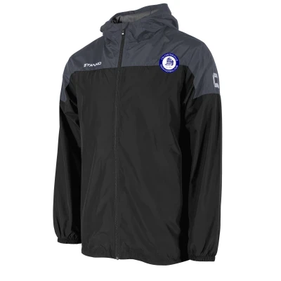 Colchester Villa Youth FC Coaches Rain Jacket - Black / Anthracite