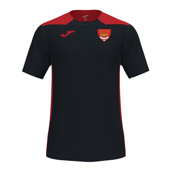 Felixstowe & Walton United FC Coaches T-Shirt - Black / Red