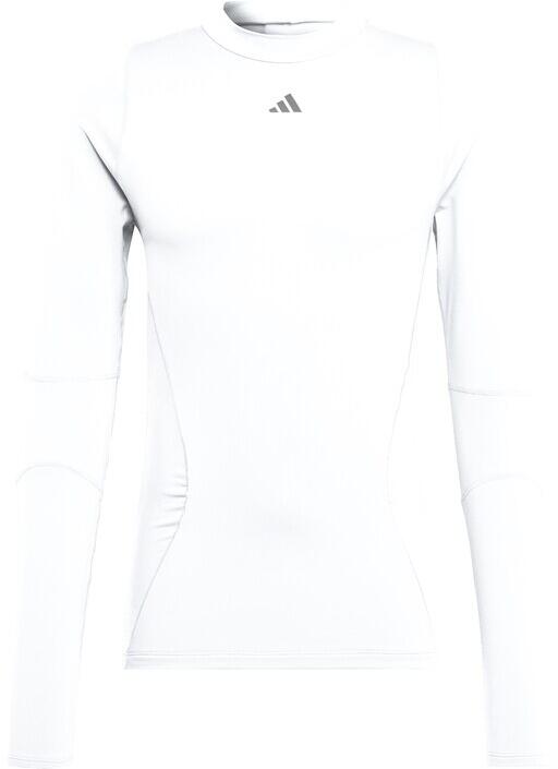 Adidas Techfit Cold.RDY Longsleeve Tee - White - Total Football Direct