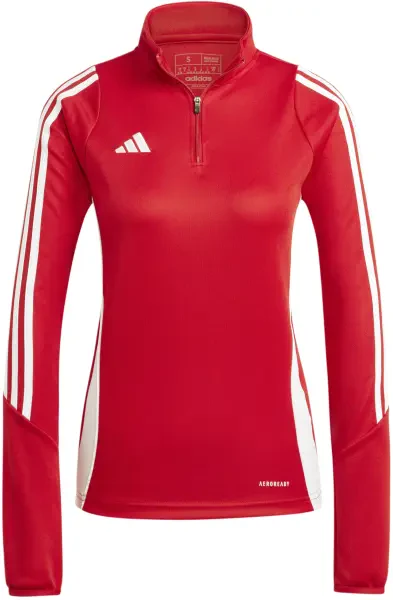 Adidas Women's Tiro 24 1/4 Zip Training Top - Team Power Red / White