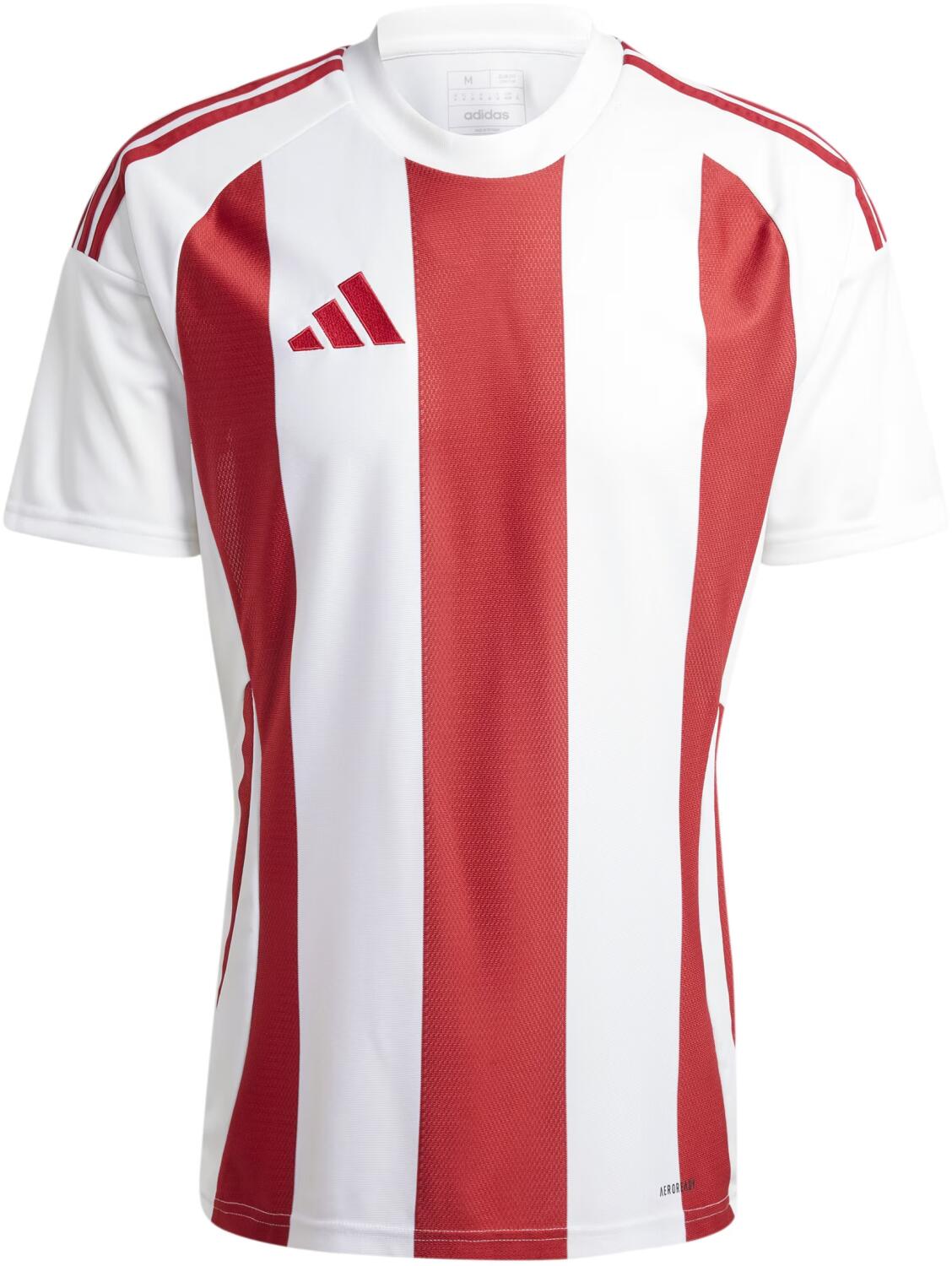 Adidas Striped 24 Jersey White Team Power Red Total Football Direct