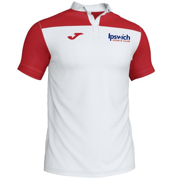 Ipswich Sports Club Men's Polo Shirt - White / Red